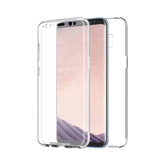 Funda de Silicona 360º para Samsung Galaxy S8 Plus Transparente